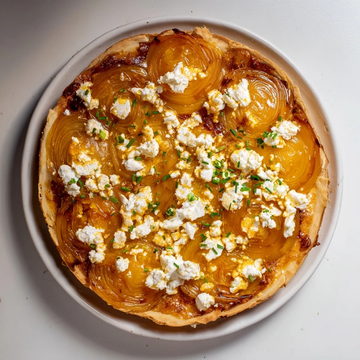 Caramelized Onion Goat Cheese Tart