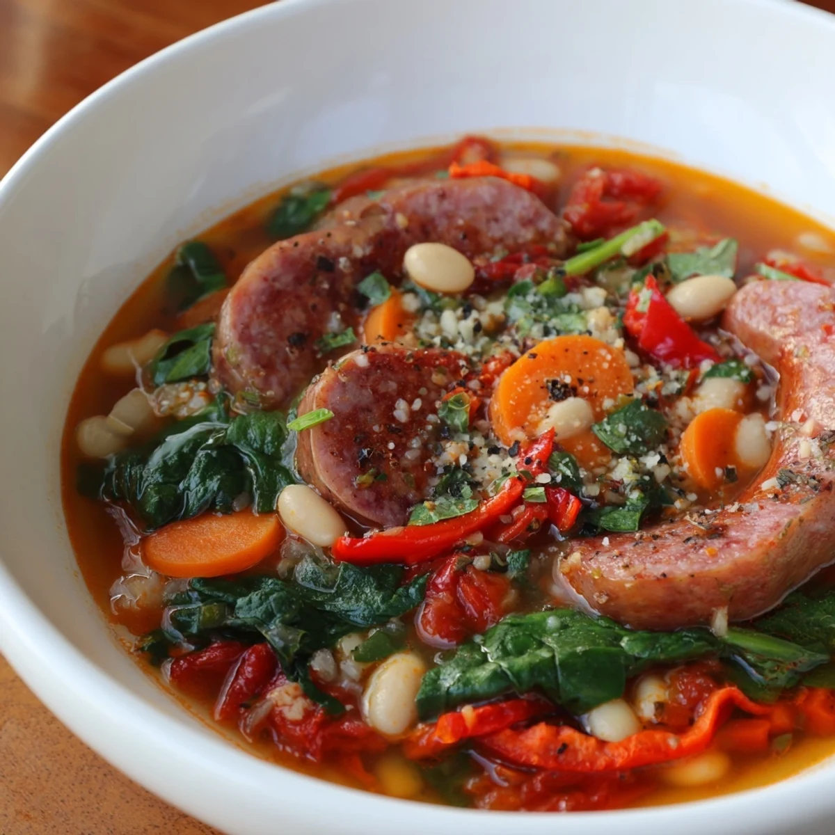 One-Pot Sausage White Bean