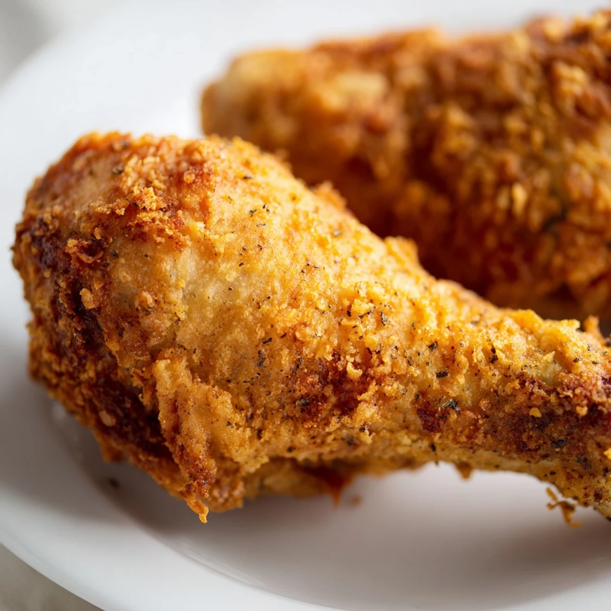 Crispy, juicy KFC chicken, with a delectable, seasoned crust, ideal for a satisfying family meal.