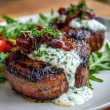 Close-up of grilled peach and burrata salad, vibrant arugula, and tangy balsamic glaze.