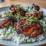 Honey Garlic Chicken Rice