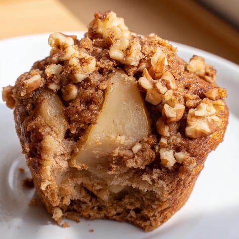 Seasonal Spiced Pear Muffins