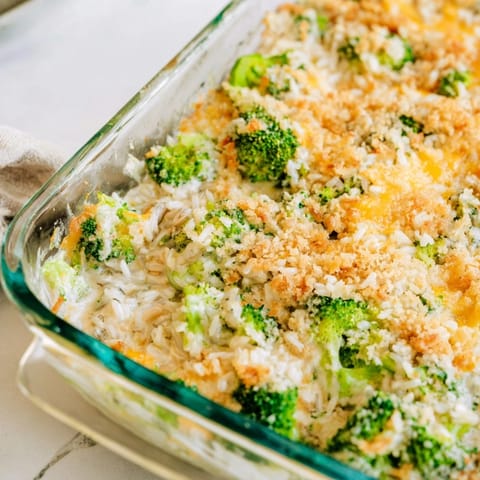 Cheesy Broccoli Rice Bake