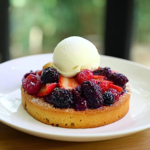 Rustic Summer Berry Cobbler