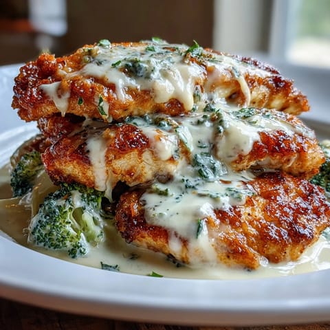 Keto Chicken Alfredo Broccoli