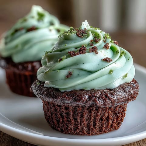 St Patricks Green Velvet Cupcakes