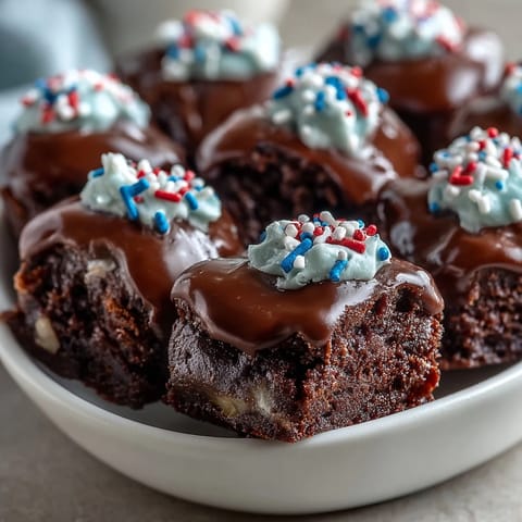 4th July Firecracker Brownie Bites