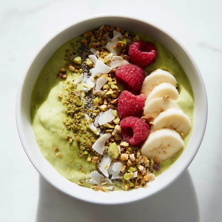 Textured Matcha Overnight Oats, perfectly layered in a jar, offering a healthy and flavorful start to the day.