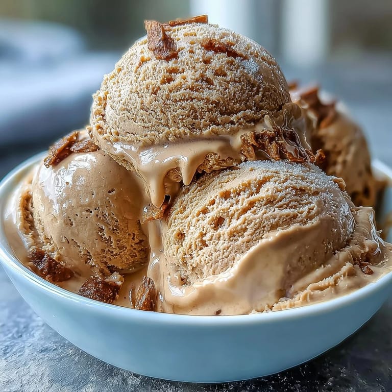 Rich Hojicha ice cream served beside a Japanese mochi platter.