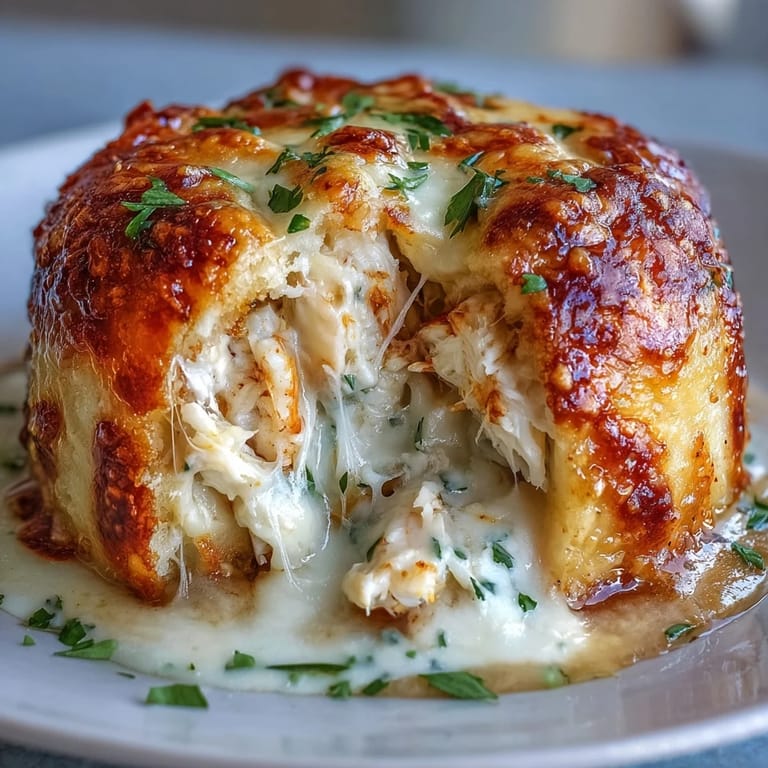 Plated Cheesy Seafood Tortilla Bombs with a side salad and extra garlic sauce for dipping.