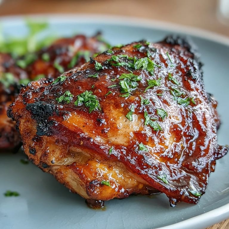 Easy one-pan dinner featuring tender chicken in sweet-tangy honey mustard sauce, paired with golden roasted Brussels sprouts and onions.  