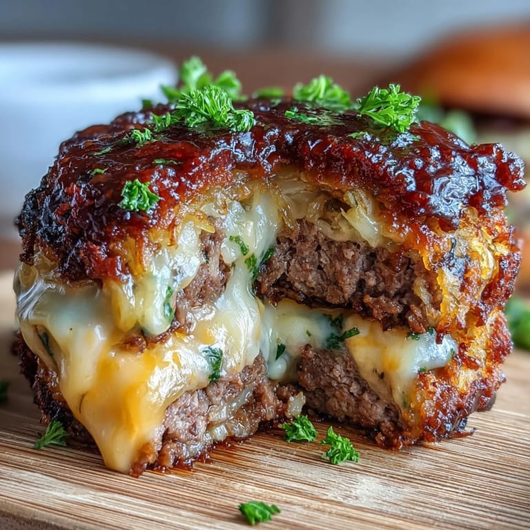 Savory Oven-Baked Cabbage Burgers featuring tender cabbage and seasoned meat, perfect for low-carb meals.