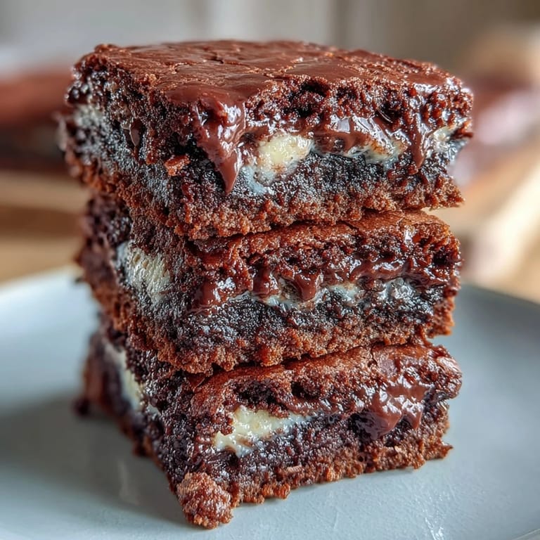 Fudgy sourdough brownies with espresso kick, loaded with three types of chocolate for a deep, indulgent flavor and a slightly tangy finish.