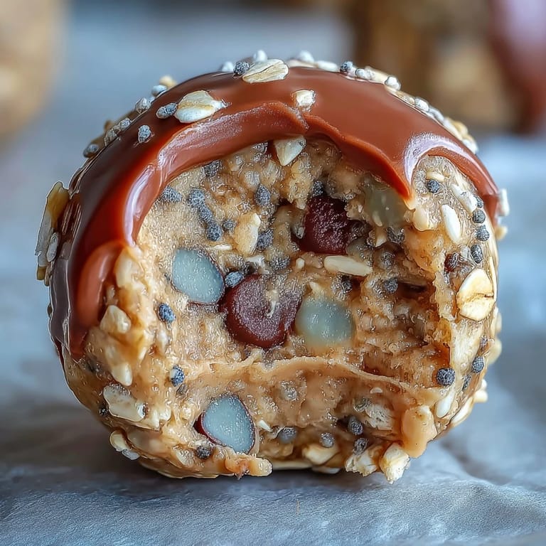 Close-up of delicious Snack-Sized Protein Balls with Peanut Butter and Oats, perfect for energy.
