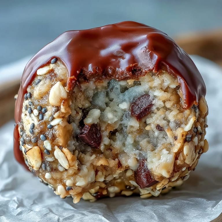 Neatly arranged Snack-Sized Protein Balls with Peanut Butter and Oats ready for snacking.