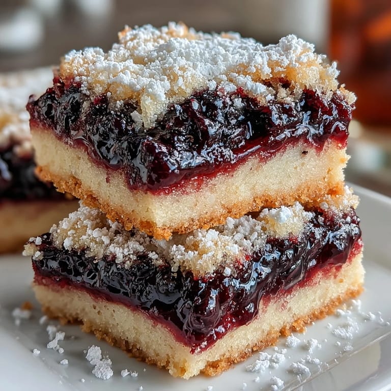 Golden blackberry lemon bars, a delightful sweet-tart dessert perfect for sharing.