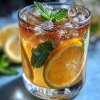 Sparkling citrus punch with orange and lemon slices, perfect for refreshing summer parties.  